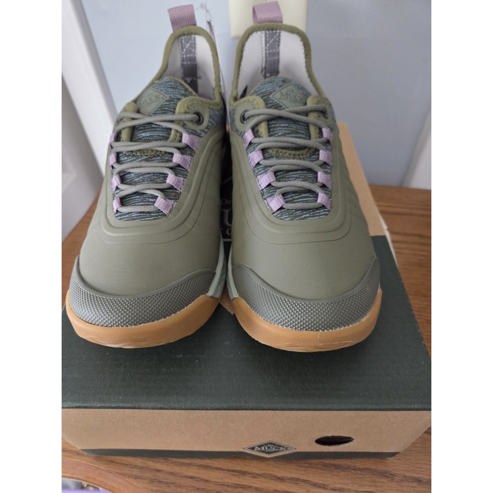 Muck Women's Outscape Lace Up Shoe - Olive OSLW-300.